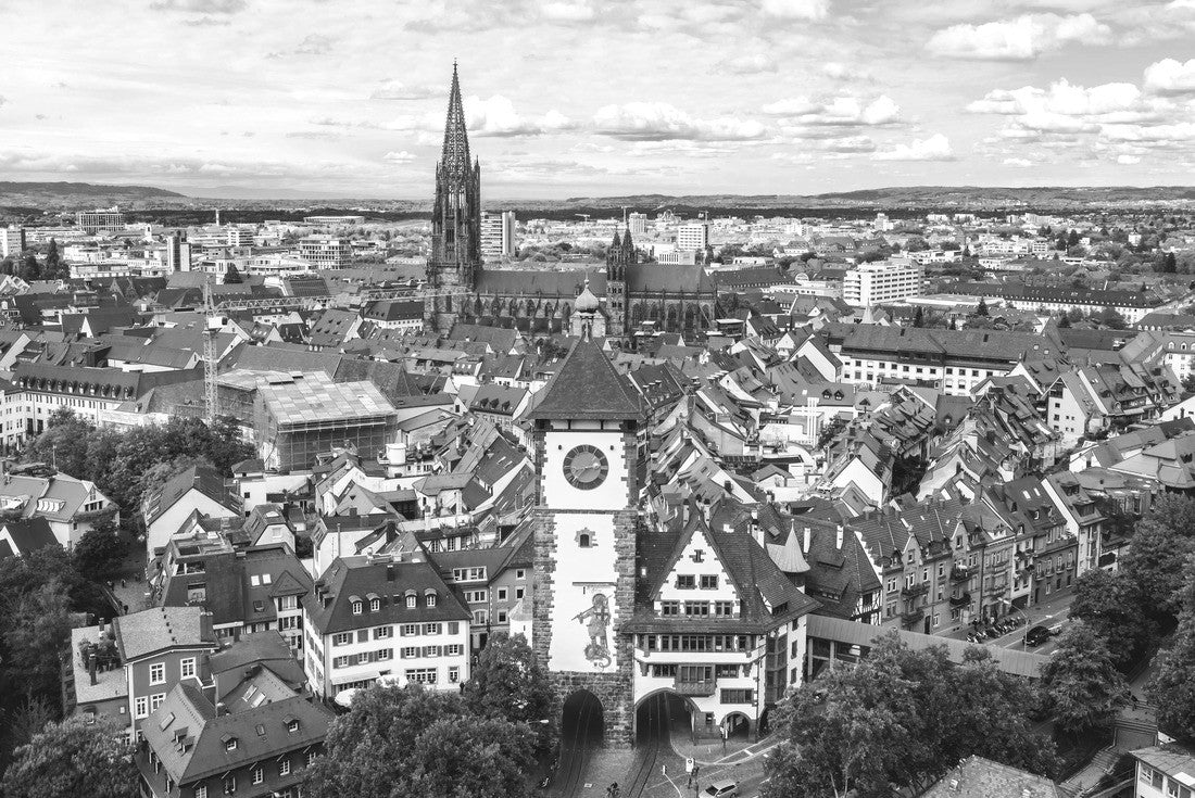 Freiburg in Breisgau, Germany 2000pc PuzzleBlack and White