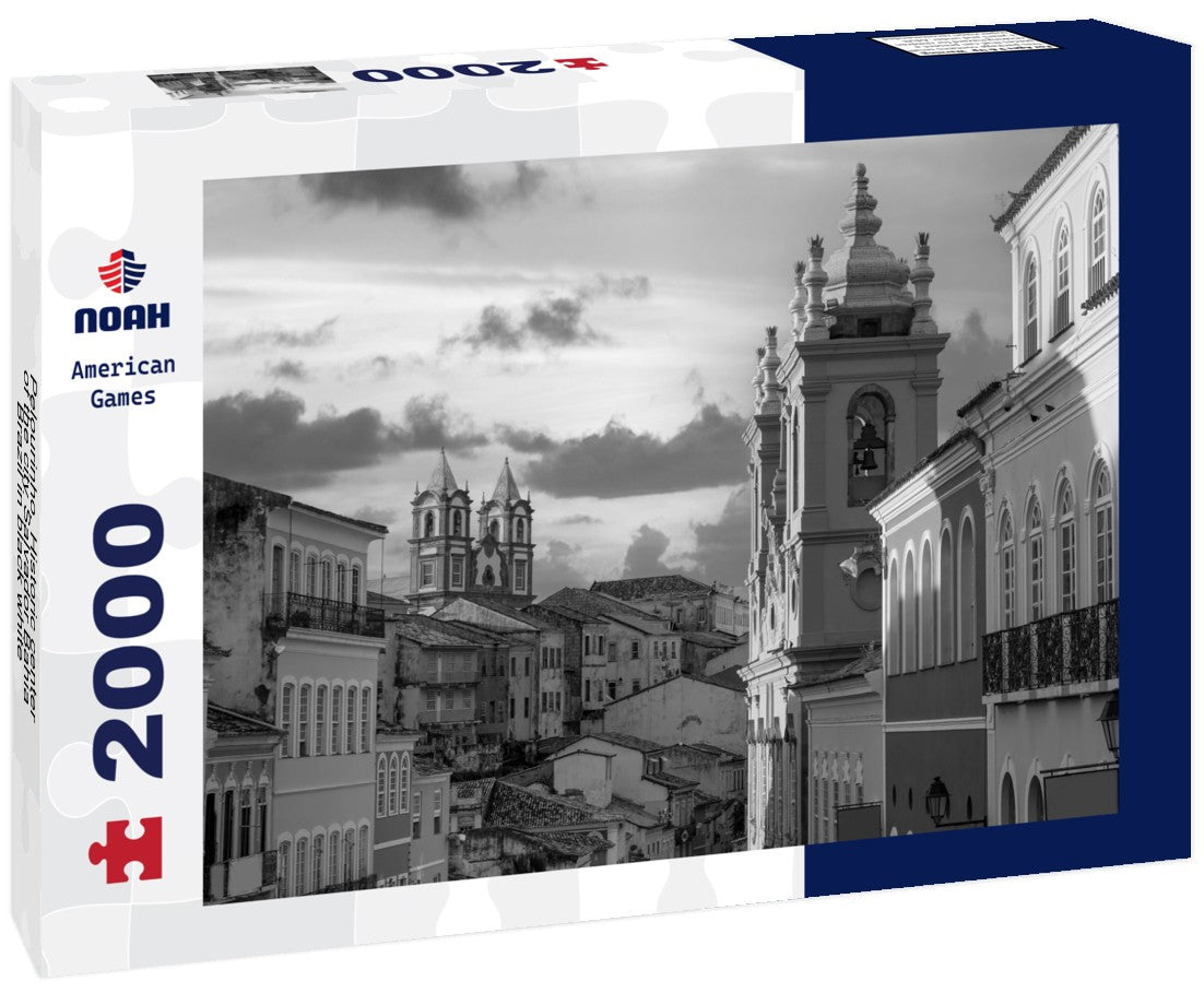Pelourinho, Historic center of the city Salvador Bahia Brazil 2000pc PuzzleBlack and White