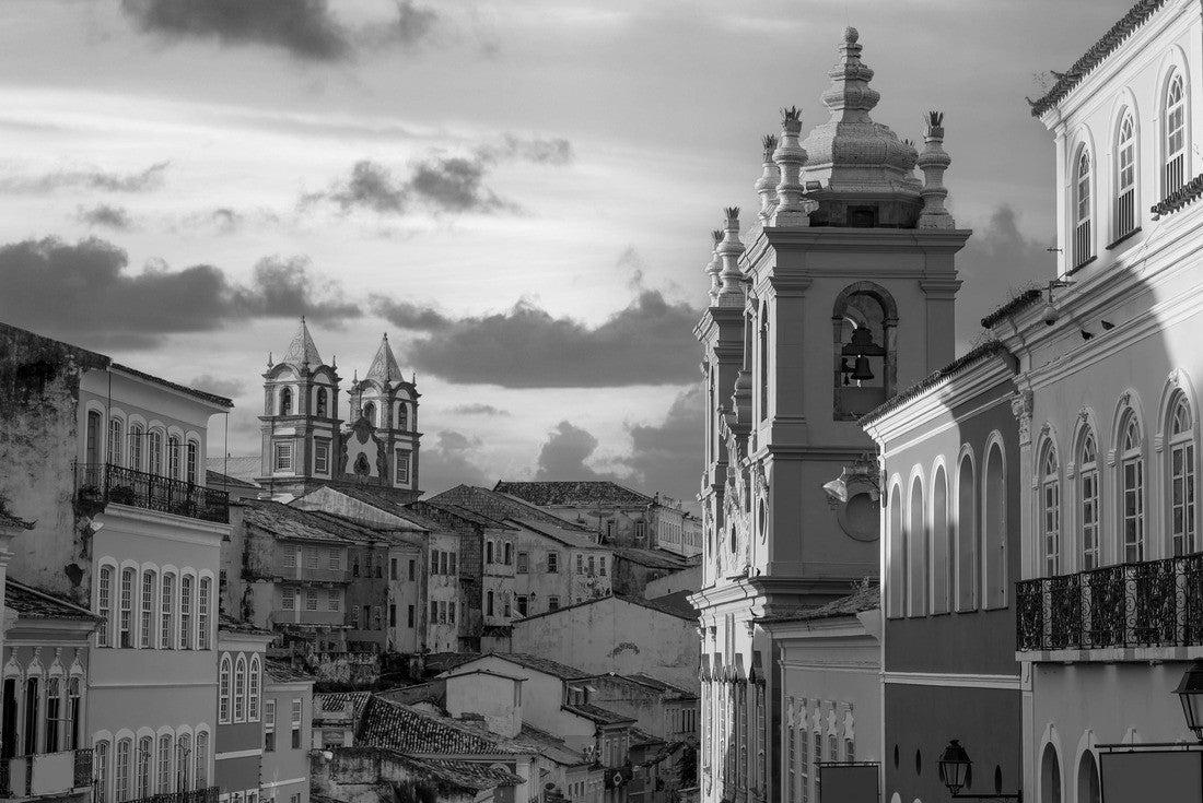 Pelourinho, Historic center of the city Salvador Bahia Brazil 2000pc PuzzleBlack and White