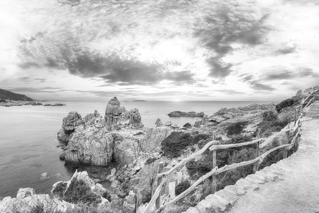 Stunning view of popular travel destination Costa Paradiso. Picturesque landcape of Mediterranean sea. Location: Costa Paradiso, Province of Sassari, Sardinia, Italy 2000pc PuzzleBlack and White