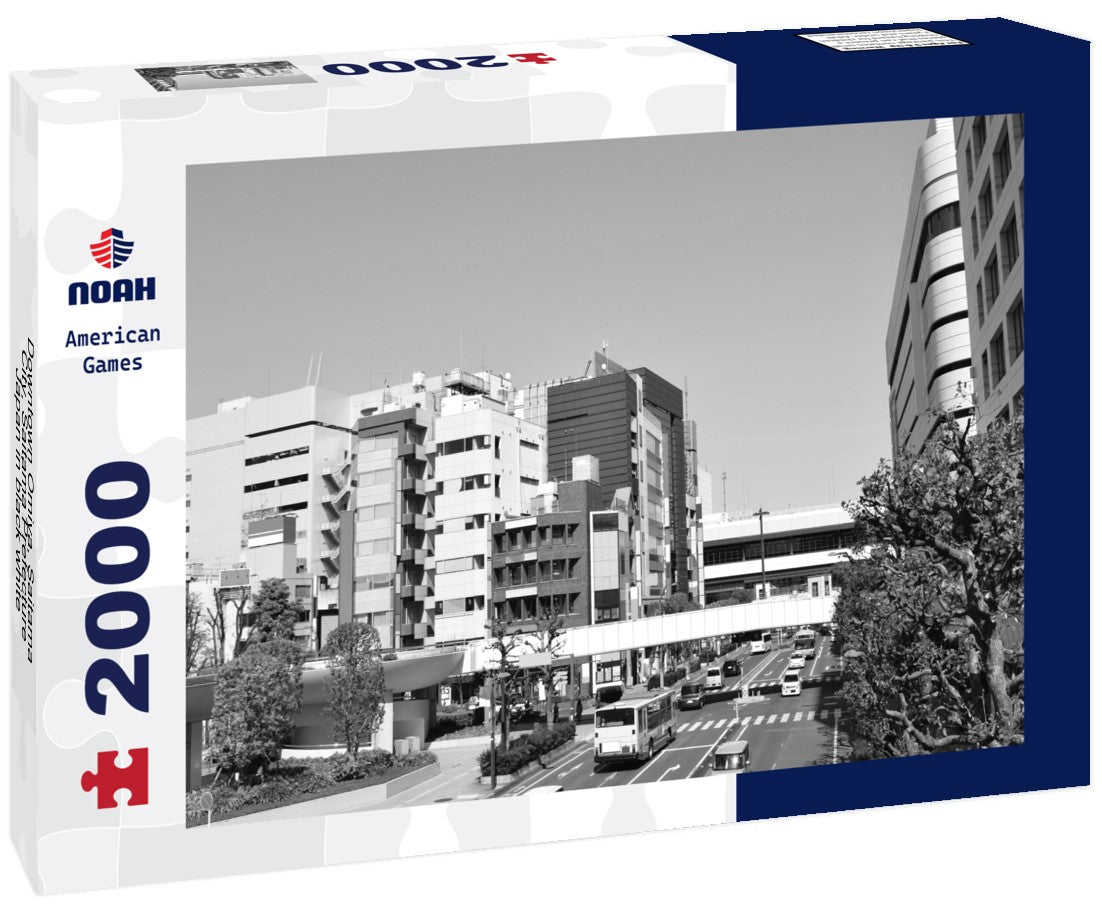 Downtown Omiya, Saitama City, Saitama Prefecture, Japan 2000pc PuzzleBlack and White