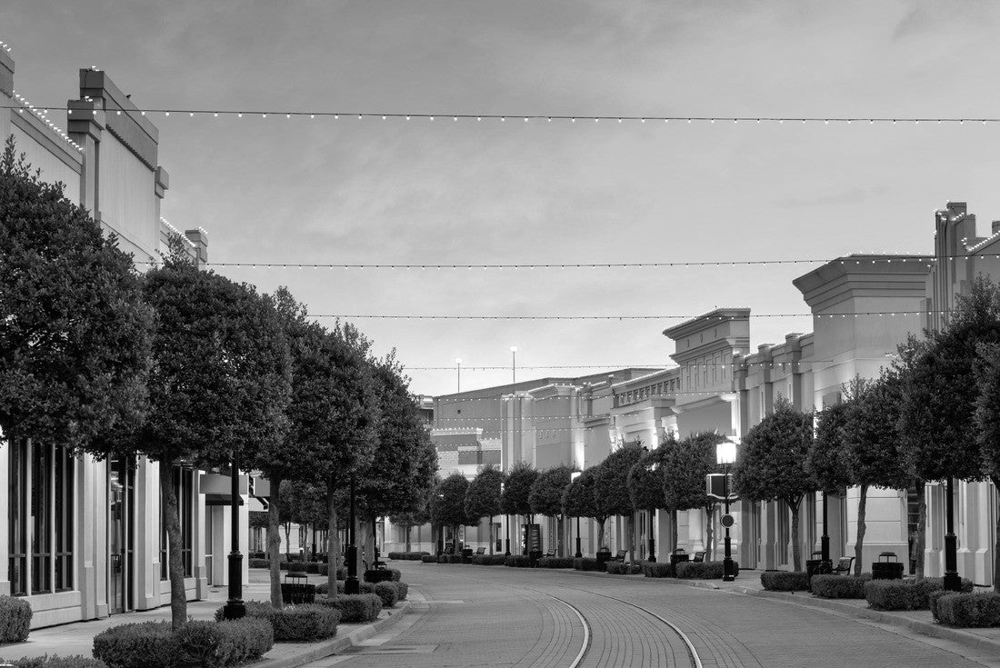 Shreveport, Louisiana, USA downtown and shops at dusk 2000pc PuzzleBlack and White
