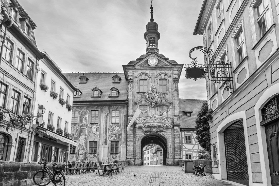 Bamberg, Germany. Town Hall of Bamberg (Old Town Hall) 2000pc PuzzleBlack and White