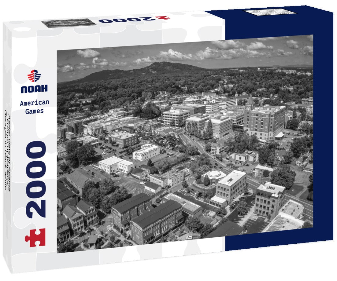 Aerial view of Atlanta suburb of Marietta, Georgia 2000pc PuzzleBlack and White