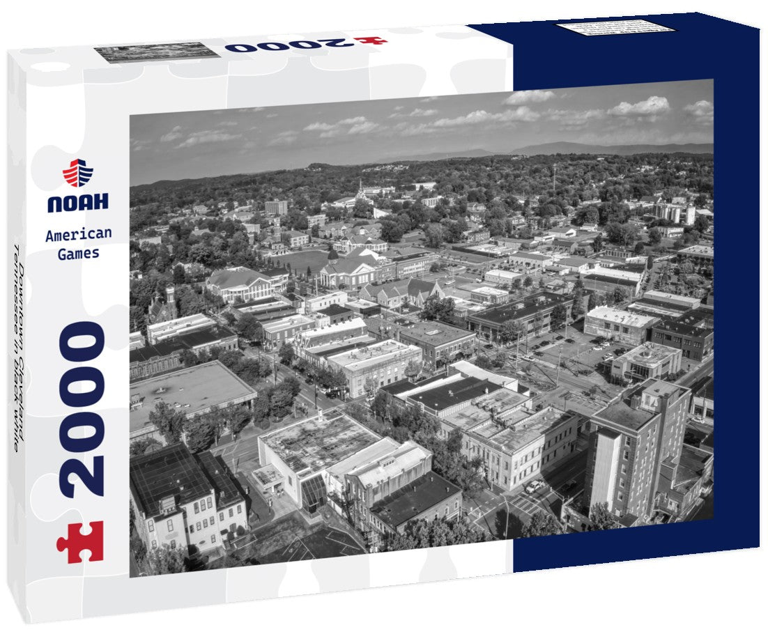 Downtown Cleveland, Tennessee 2000pc PuzzleBlack and White