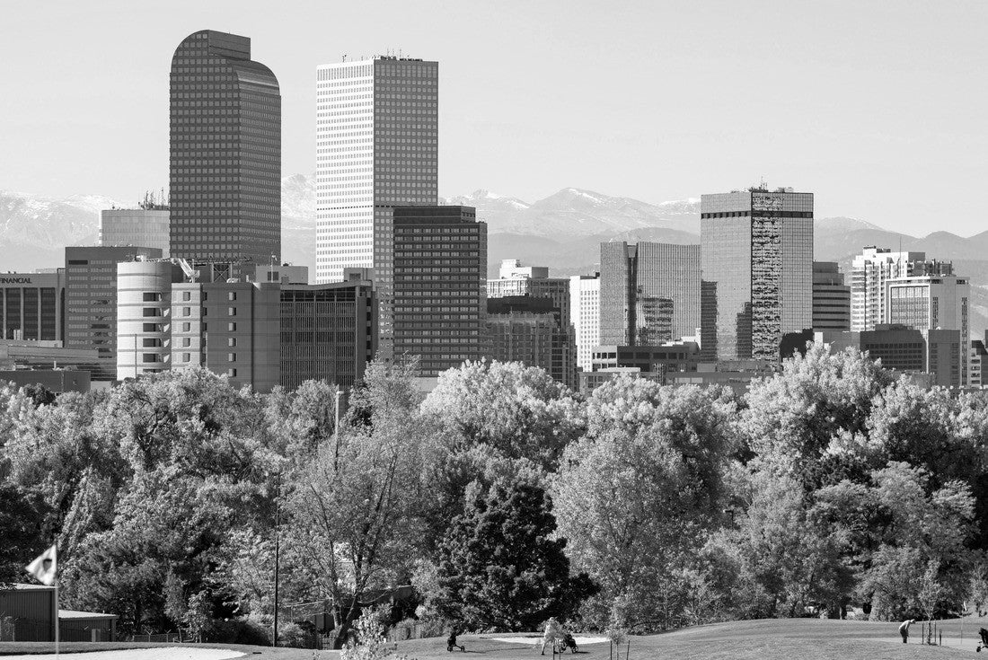Denver, Colorado, USA, Rocky Mountains 2000pc PuzzleBlack and White
