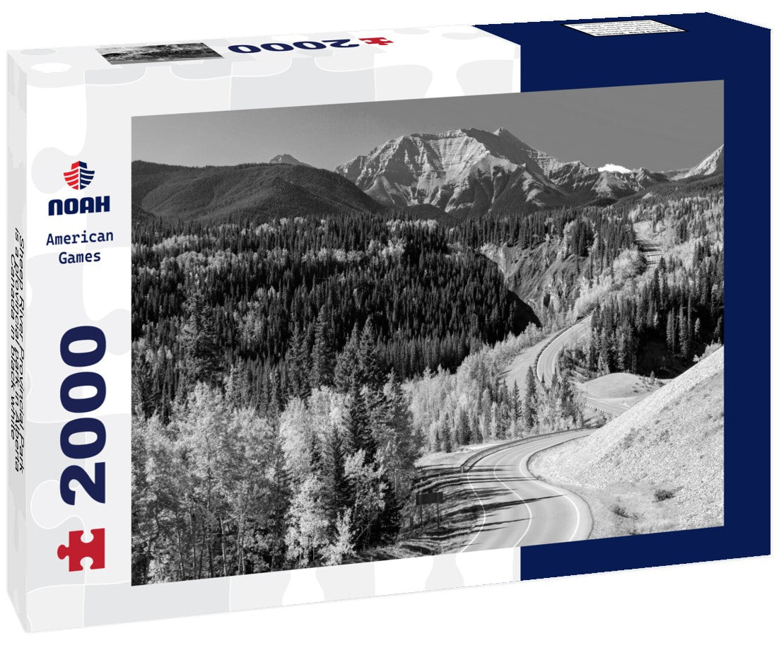 Sheep River Provincial Park is a provincial park in Alberta, Canada 2000pc PuzzleBlack and White