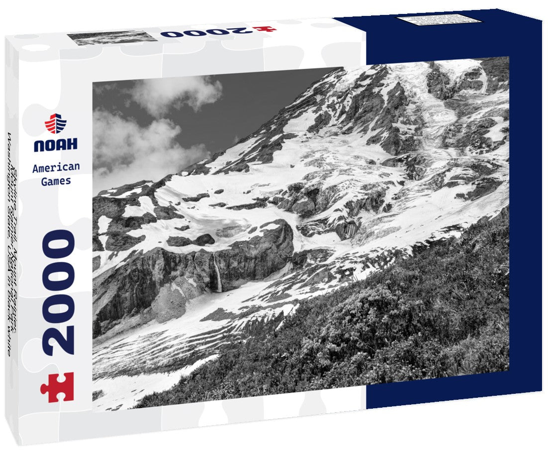 Skyline Trail, Mount Rainier. Mount Rainier National Park, Washington State, USA 2000pc PuzzleBlack and White