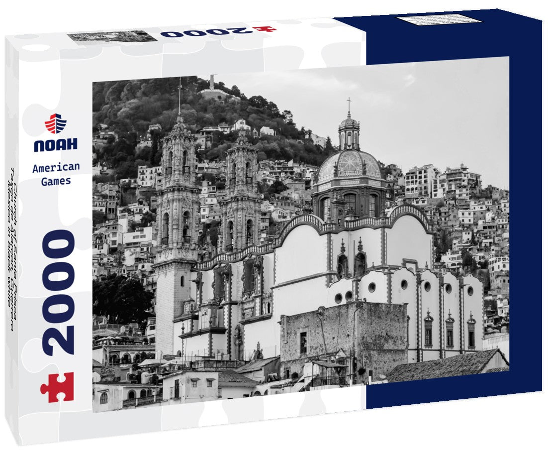 Church of Santa Prisca, Taxco de Alarcon, Guerrero, Mexico 2000pc PuzzleBlack and White