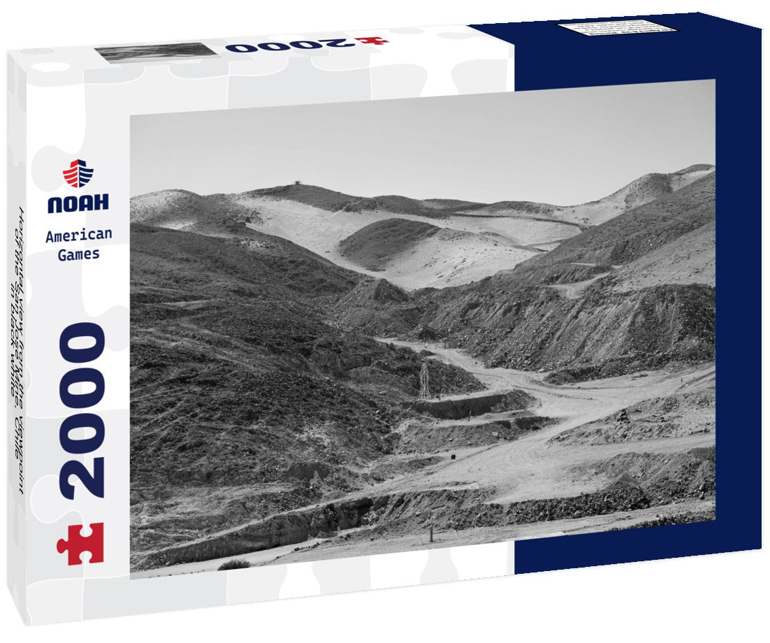 Horizontal view from the viewpoint of the San José Mine, Chile 2000pc PuzzleBlack and White