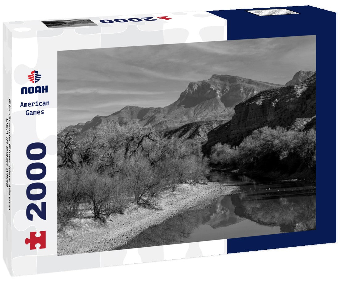 Rio Grande River New Mexico USA 2000pc PuzzleBlack and White