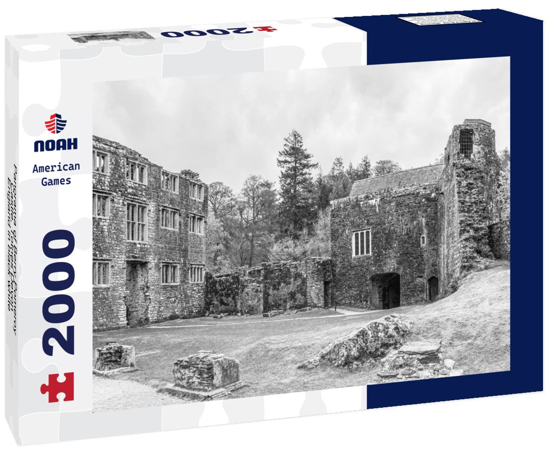 Berry Pomeroy Castle, Totnes Devon, England 2000pc PuzzleBlack and White