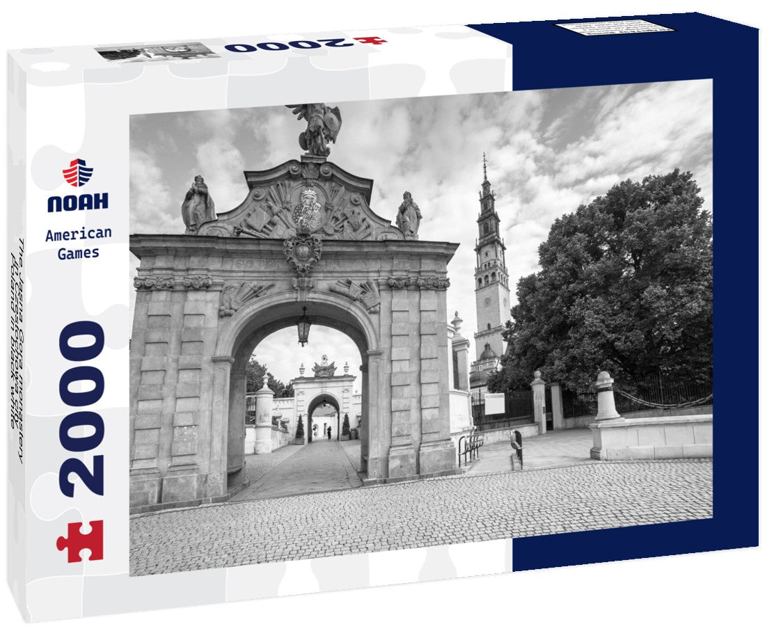 The Jasna Gora monastery in Czestochowa city, Poland 2000pc PuzzleBlack and White