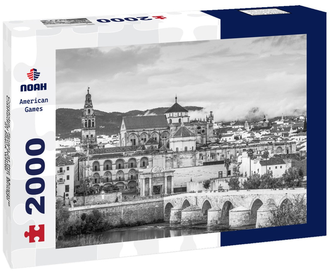 Cordoba, Spain at the Mosque-Cathedral and Roman Bridge 2000pc PuzzleBlack and White