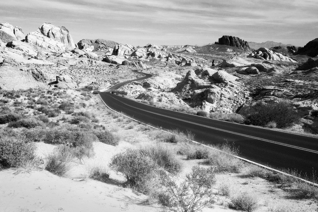 scenic Valley of Fire State Park near Las Vegas, Nevada 2000pc PuzzleBlack and White