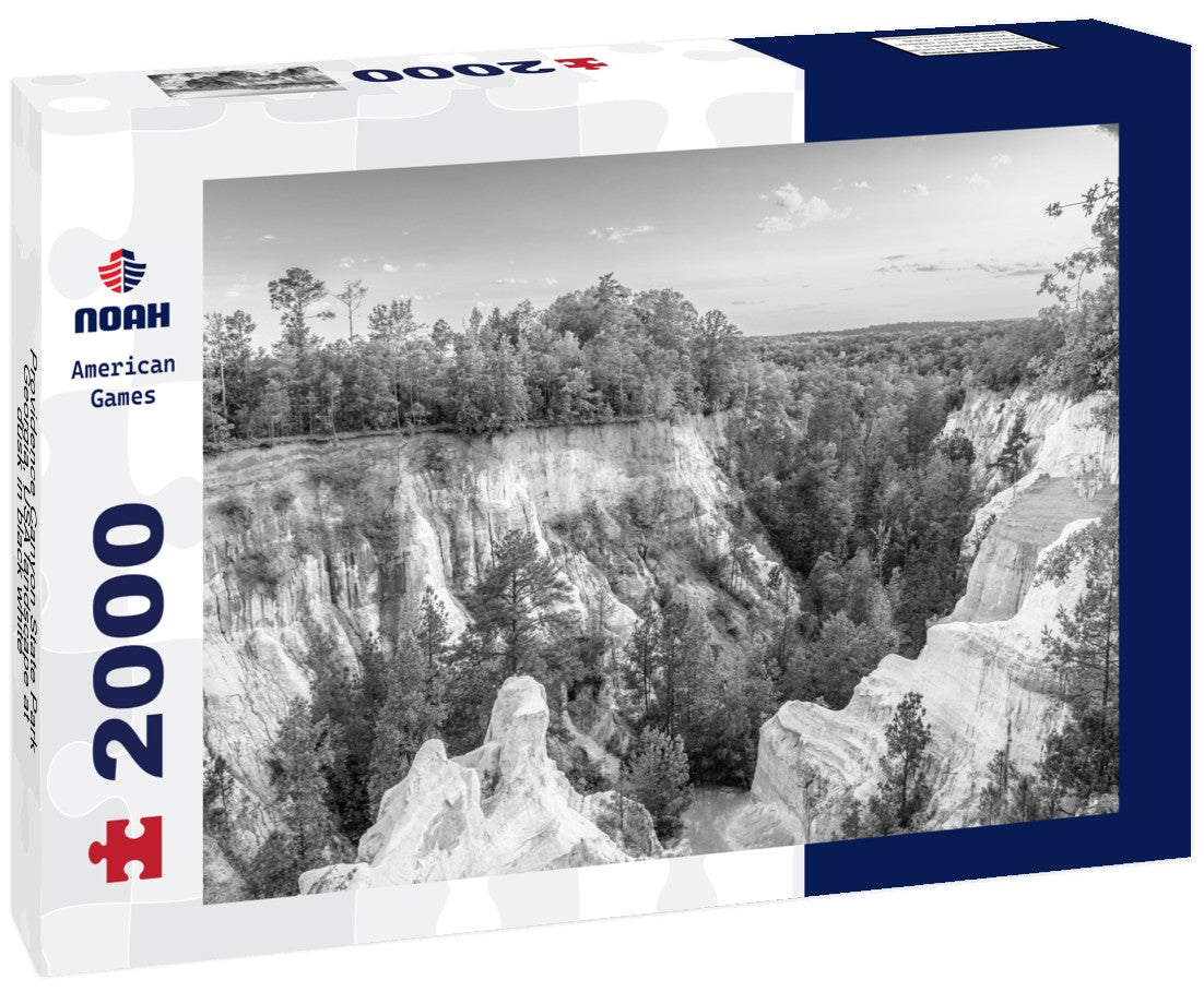Providence Canyon State Park, Georgia, USA landscape at dusk 2000pc PuzzleBlack and White