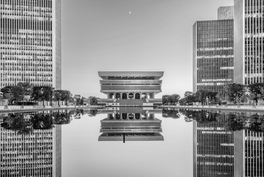 Albany, New York, USA at Empire State Plaza 2000pc PuzzleBlack and White