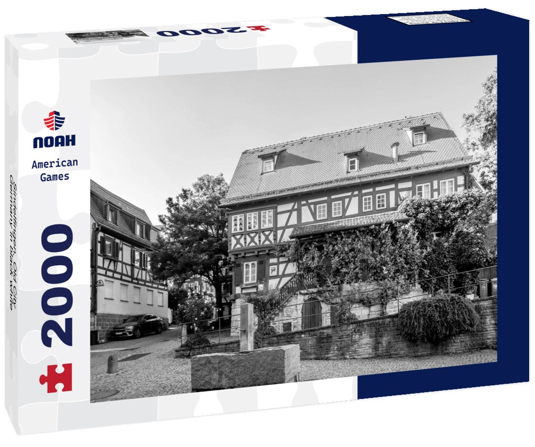 Sindelfingen, Old City, Germany 2000pc PuzzleBlack and White