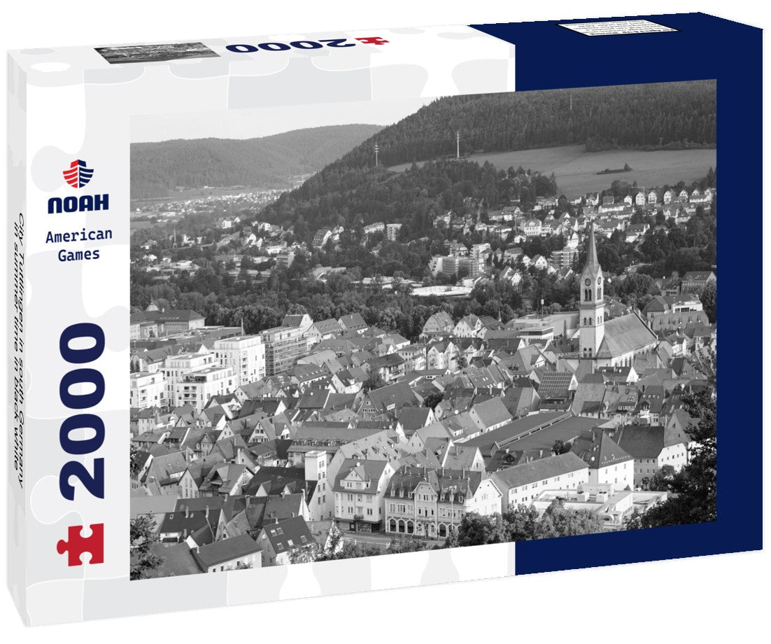 City Tuttlingen in south Germany in summer time 2000pc PuzzleBlack and White