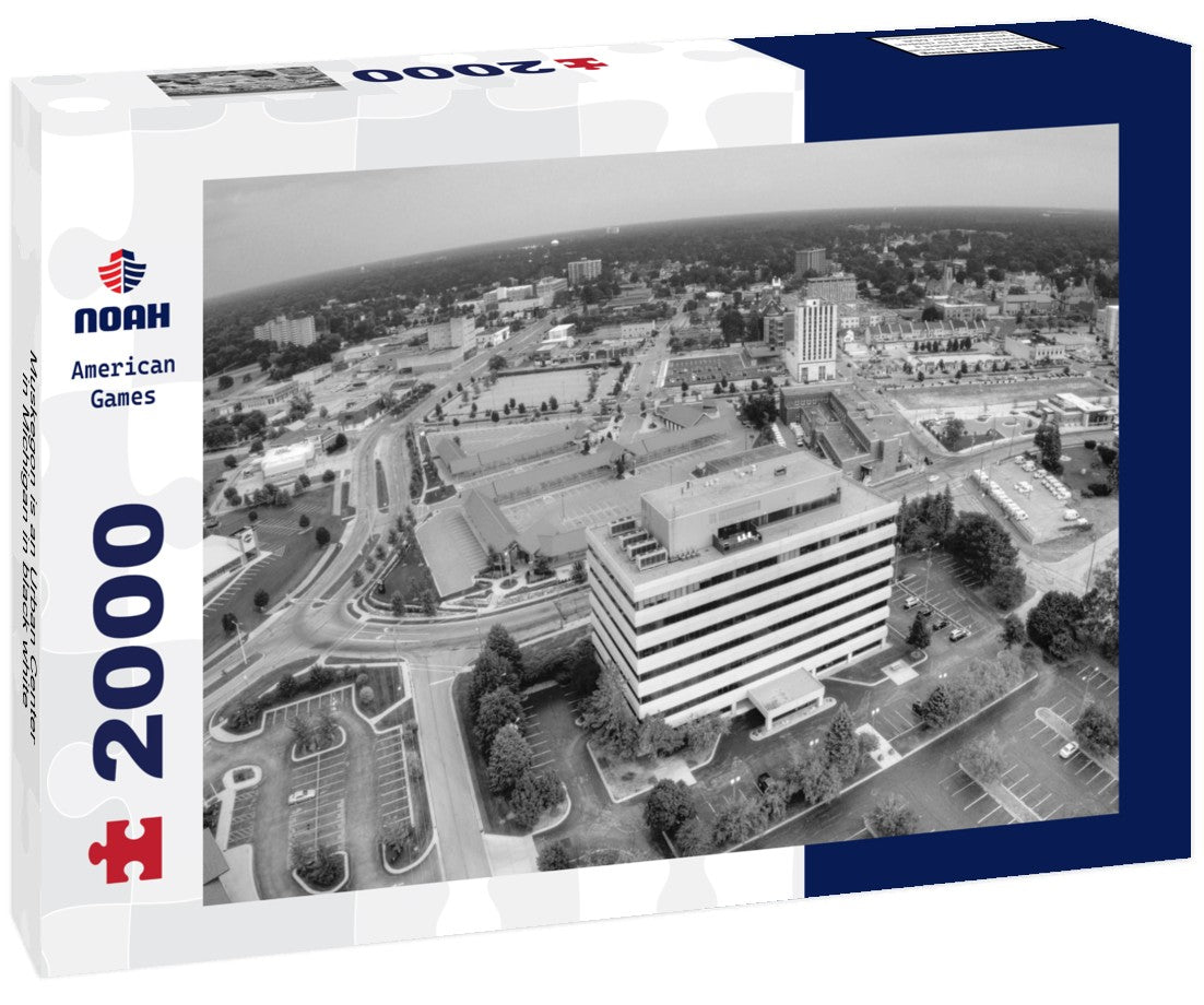 Muskegon is an Urban Center in Michigan 2000pc PuzzleBlack and White
