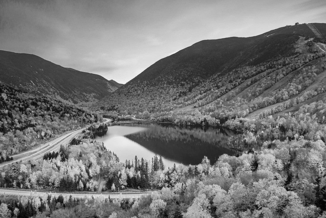 Fall colors in Franconia Notch State Park | White Mountain National Forest, New Hampshire, USA 2000pc PuzzleBlack and White