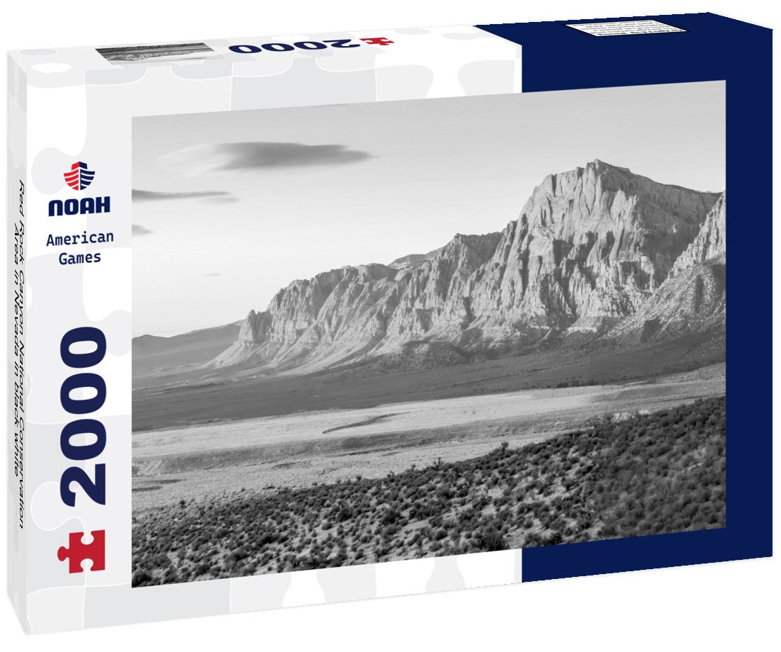 Red Rock Canyon National Conservation Area in Nevada 2000pc PuzzleBlack and White