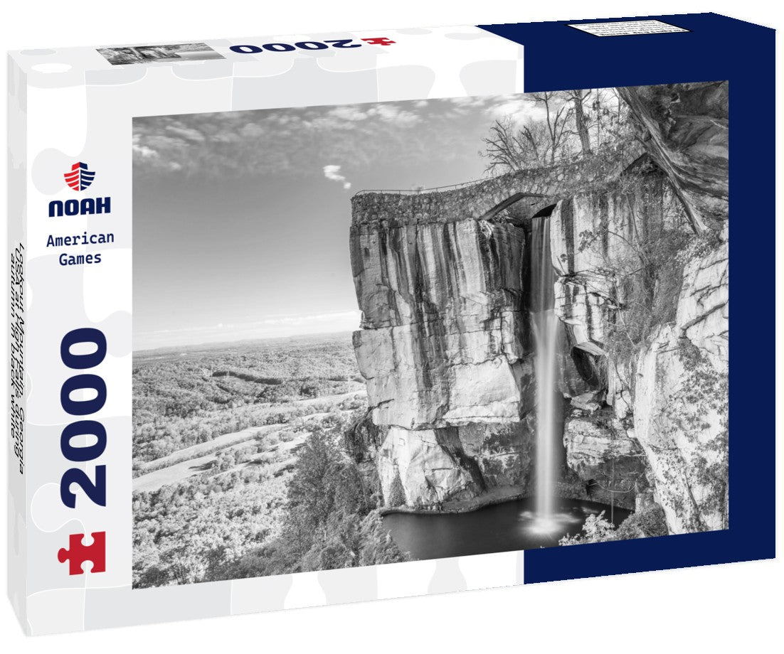 Lookout Mountain, Georgia, USA at High Falls during autumn 2000pc PuzzleBlack and White