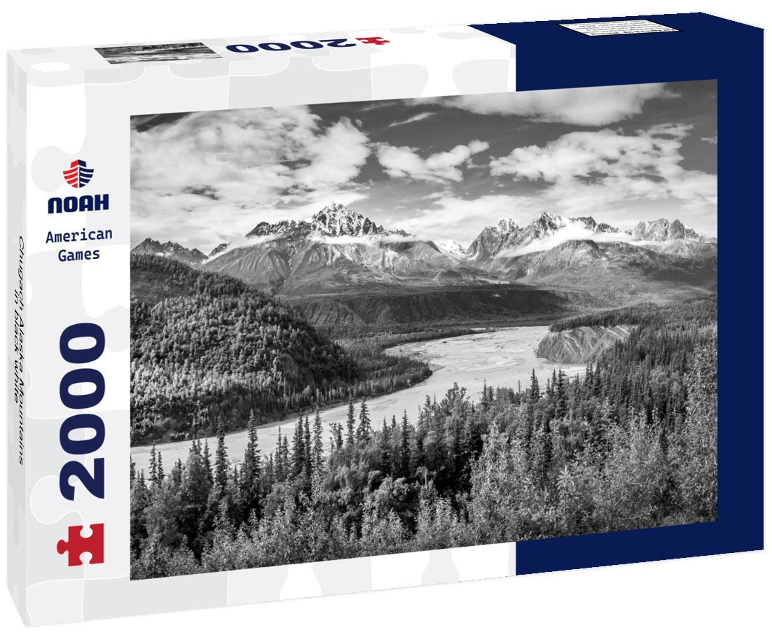 Chugach Alaska Mountains 2000pc PuzzleBlack and White