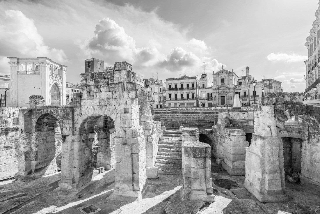 Ancient Roman amphitheater in Lecce, Puglia region, southern Italy 2000pc PuzzleBlack and White