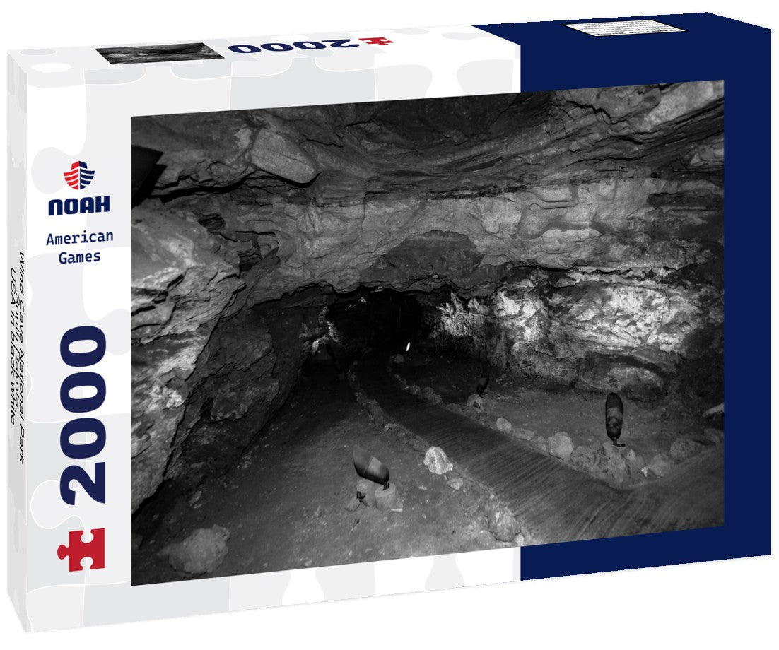 Wind Cave National Park, South Dakota - USA 2000pc PuzzleBlack and White