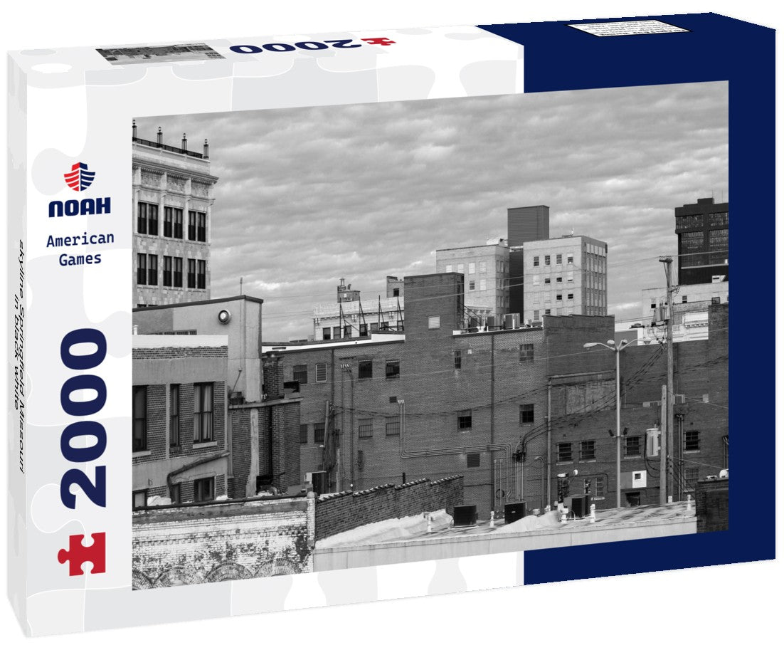 skyline Springfield Missouri 2000pc PuzzleBlack and White