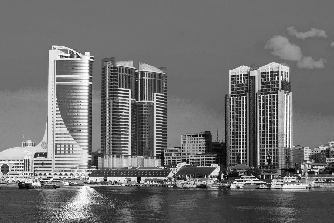 Dar Es Salaam City 2000pc PuzzleBlack and White