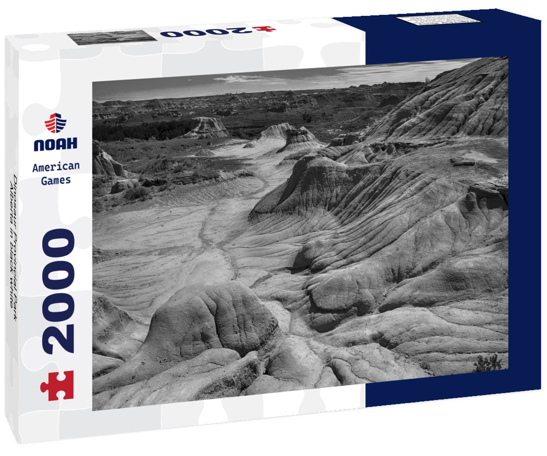Dinosaur Provincial Park Alberta 2000pc PuzzleBlack and White
