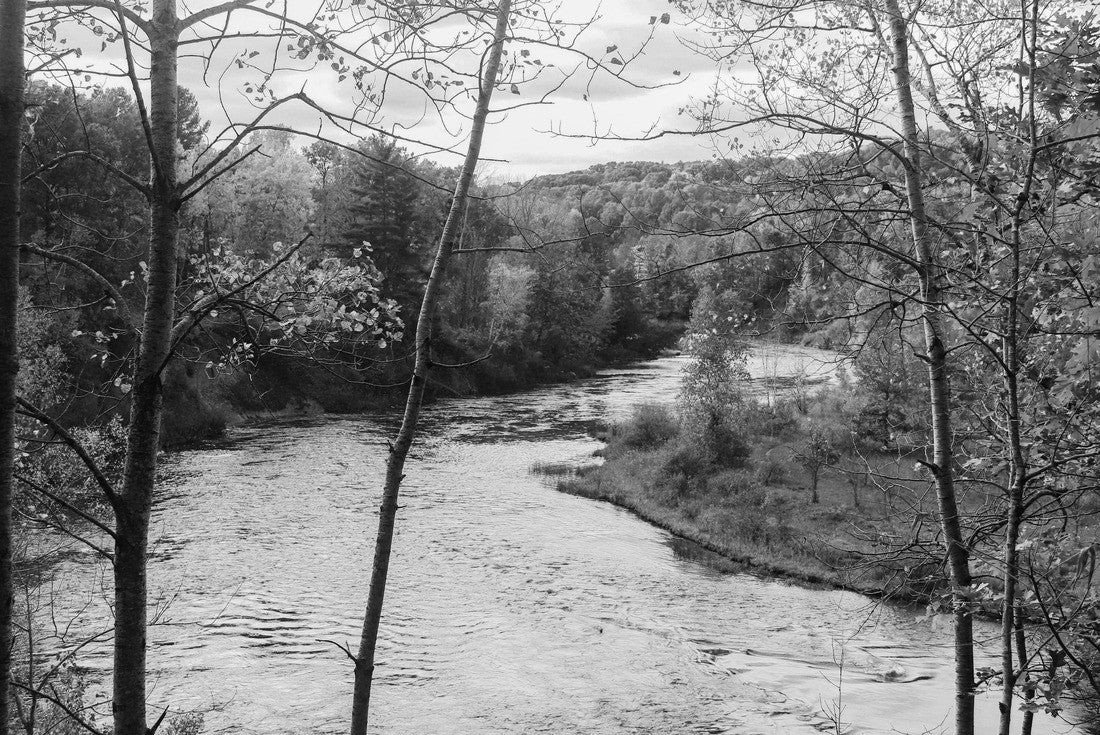 Manistee river, Michigan 2000pc PuzzleBlack and White