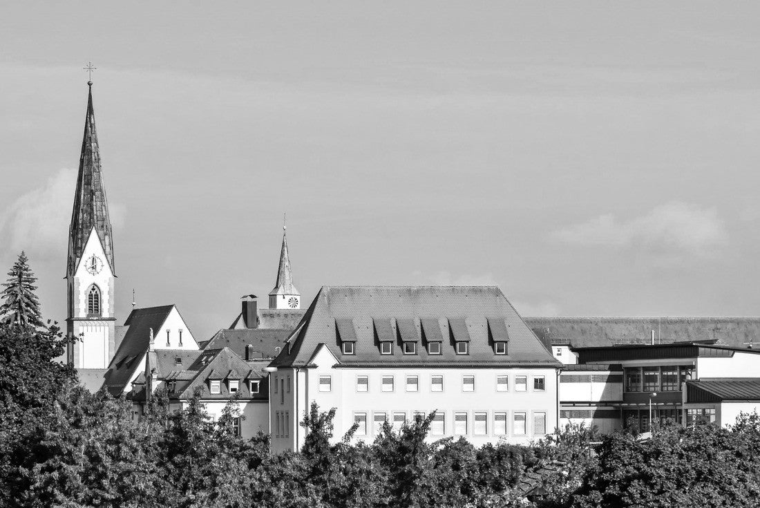 Skyline of the city of Herzogenaurach in Bavaria (Germany) 2000pc PuzzleBlack and White