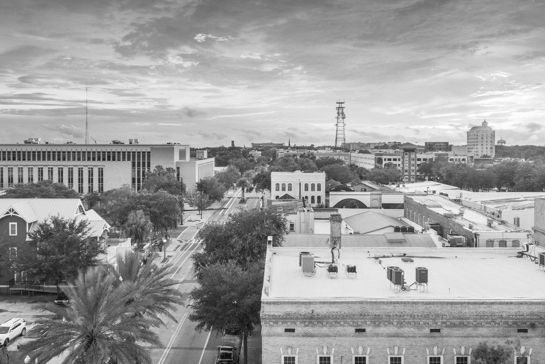 Gainesville, Florida, USA Downtown cityscape at dusk 2000pc PuzzleBlack and White
