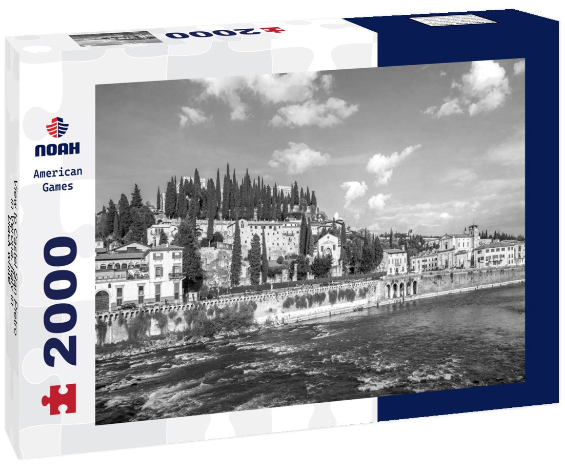 Castel San Pietro in Verona, Italy 2000pc PuzzleBlack and White