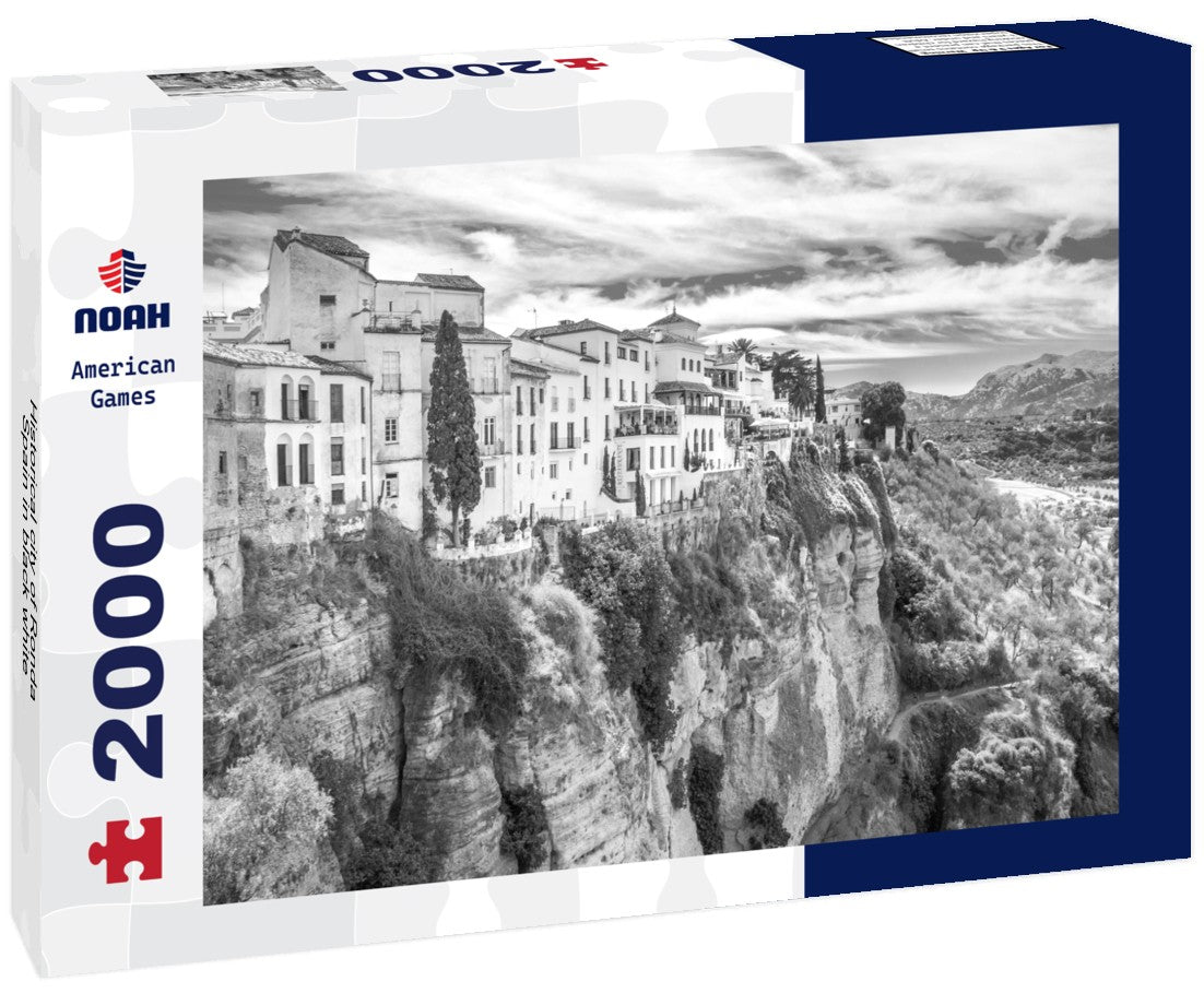 Historical city of Ronda, Spain 2000pc PuzzleBlack and White