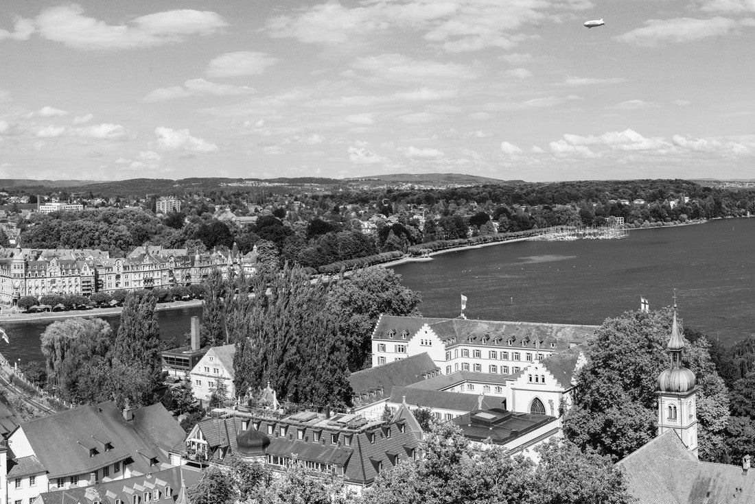 Noah Jigsaw Puzzle Konstanz at the lake in black white 2000 pieces