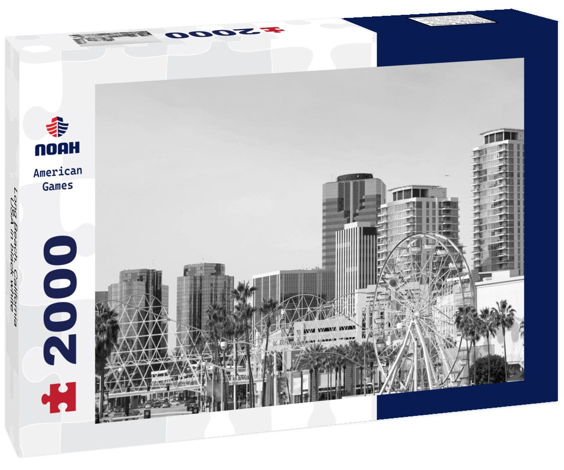 Long Beach, California, USA 2000pc PuzzleBlack and White