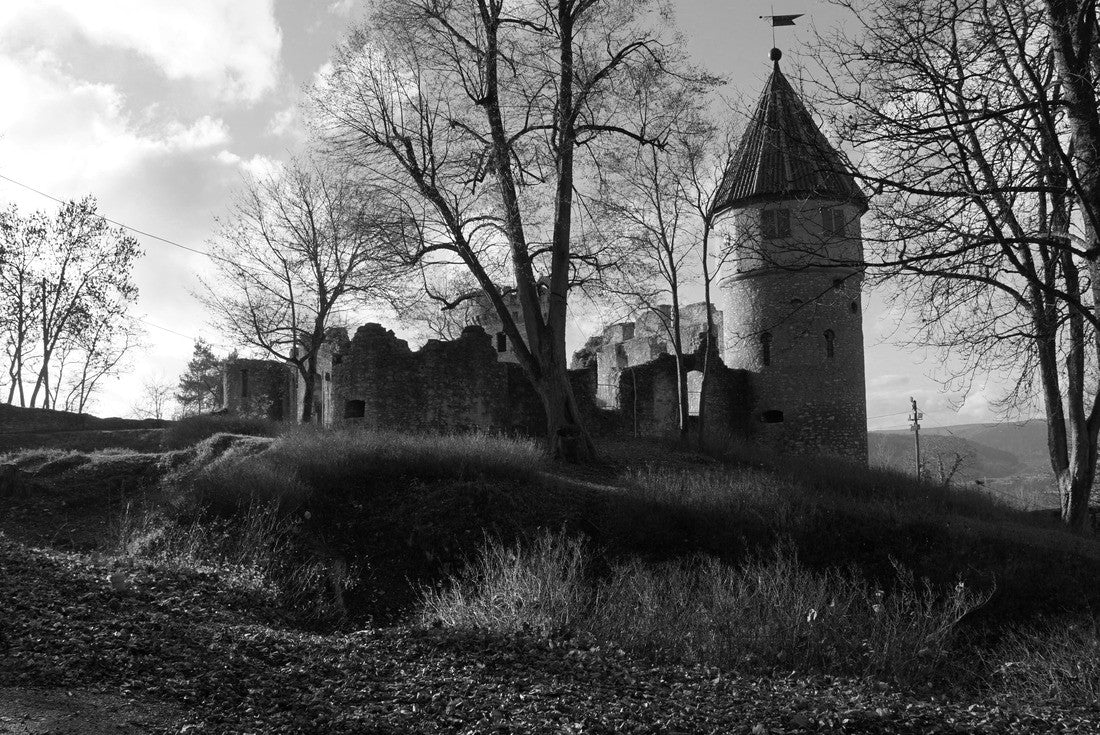 Honburg Castle in Tuttlingen, southern Germany 2000pc PuzzleBlack and White