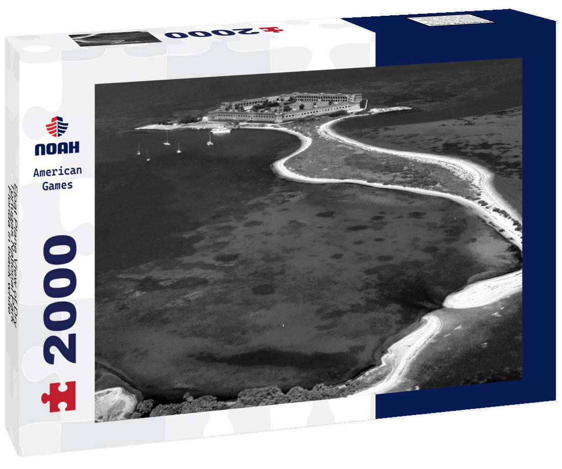 Float Plane View of Dry Tortugas National Park, Florida 2000pc PuzzleBlack and White