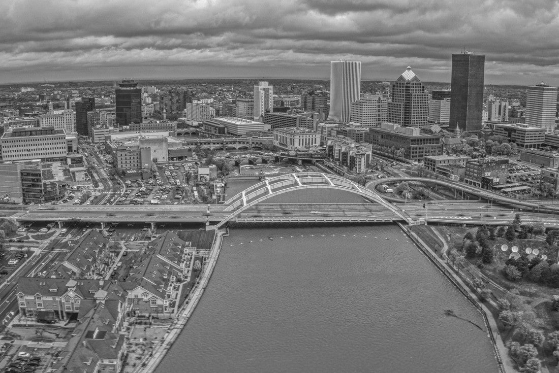 Downtown Rochester, New York during May 2000pc PuzzleBlack and White
