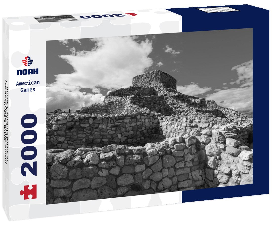Ancient Sinagua Ruins at Tuzigoot National Monument 2000pc PuzzleBlack and White
