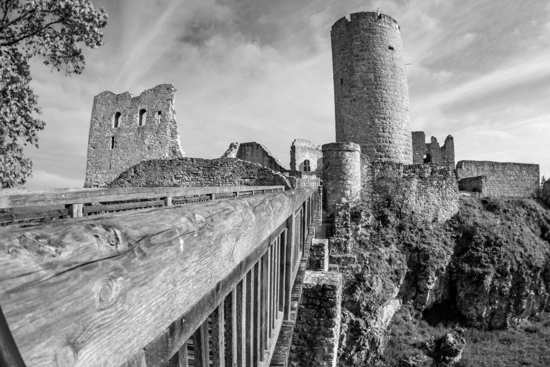 castle ruin “Wolfstein” near Neumarkt Bavaria 2000pc PuzzleBlack and White