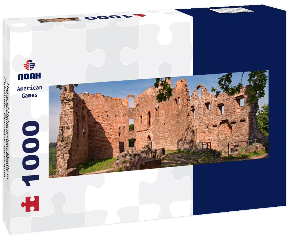 Ruins of Hohenecken Castle in Kaiserslautern, Rhineland-Palatinate, Germany 1000pc Panoramic Puzzle