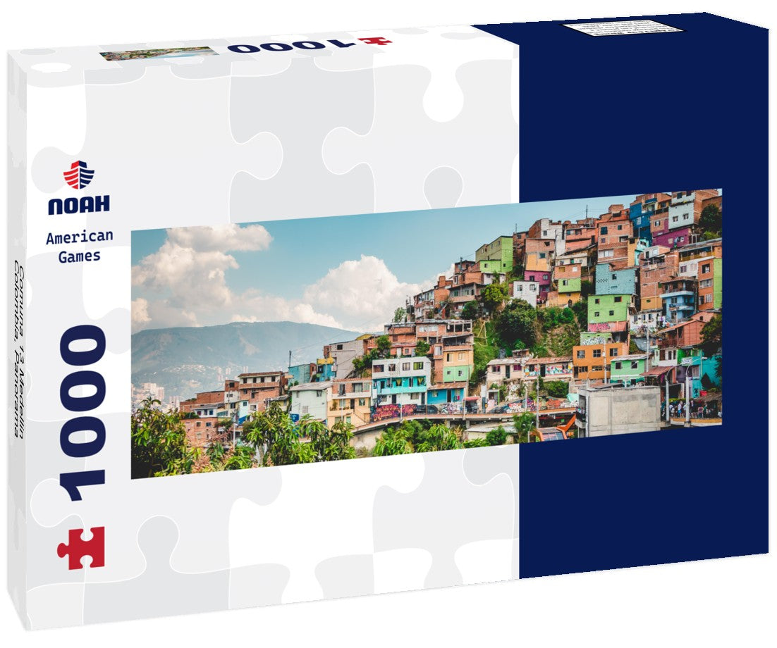 Comuna 13 Medellin Colombia 1000pc Panoramic Puzzle