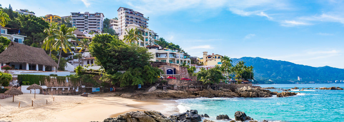 Noah Jigsaw Puzzle Beautiful morning at Conchas Chinas beach, Puerto Vallarta, Mexico, Panorama 1000 Pieces