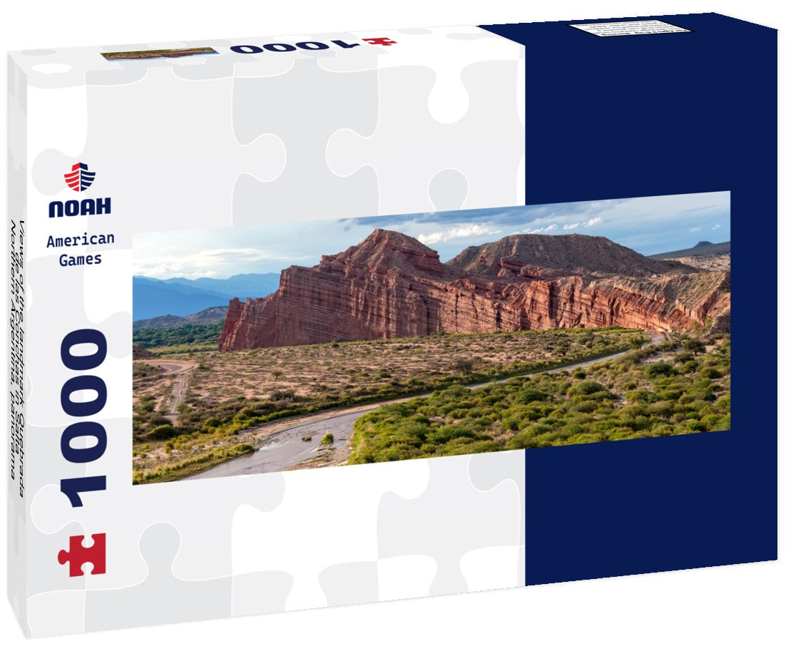 the landmark Quebrada de las Conchas in Salta, Northern Argentina 1000pc Panoramic Puzzle