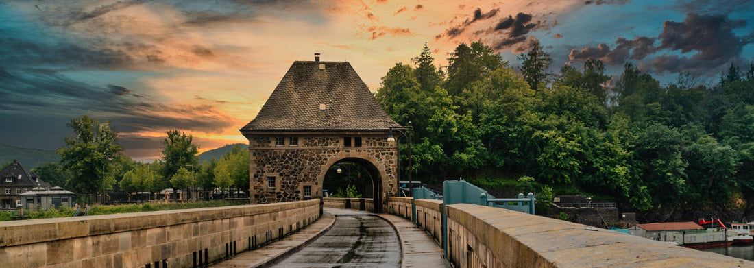 Noah Jigsaw Puzzle View of the bridge at Lake Edersee, Hesse, Germany, Panorama 1000 Pieces